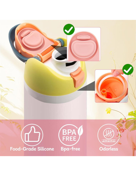 4 Tapones de Repuesto y Anillos Owala FreeSip 16-40oz Silicona