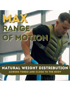 Chaleco con Peso Polyfit Sierra 4.54kg Verde para Entrenamiento 2