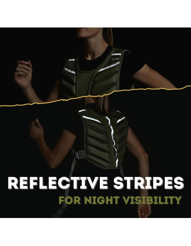 Chaleco con Peso Polyfit Sierra 4.54kg Verde para Entrenamiento