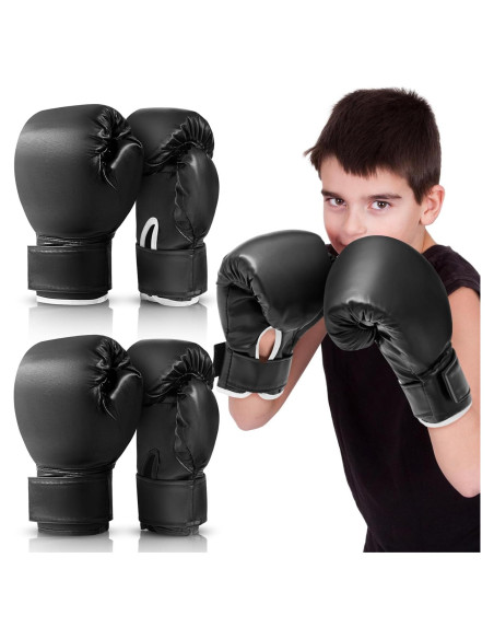 Guantes de Boxeo VercanMonth 6 oz para Niños 2 Pares Entrenamiento