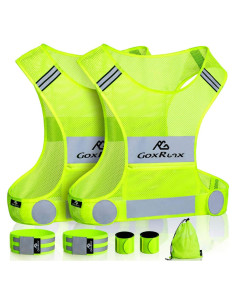 Chalecos Reflectantes GoxRunx 2 Piezas Seguridad Correr