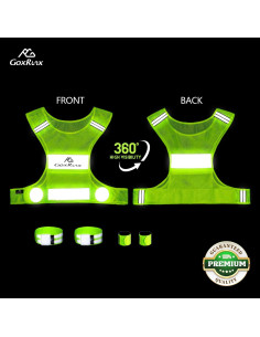 Chalecos Reflectantes GoxRunx 2 Piezas Seguridad Correr 2