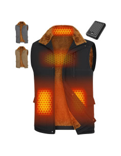 Chaleco Térmico Wulcea para Hombres 7.4V Grafeno Negro