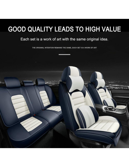 5 Fundas de Asiento Cscevt para Jaguar S-Type 2000-2008 Lujo