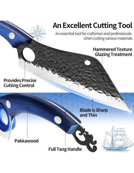 Conjunto de Cuchillos de Cocina XYJ 12 Pcs con Bloque Magnético