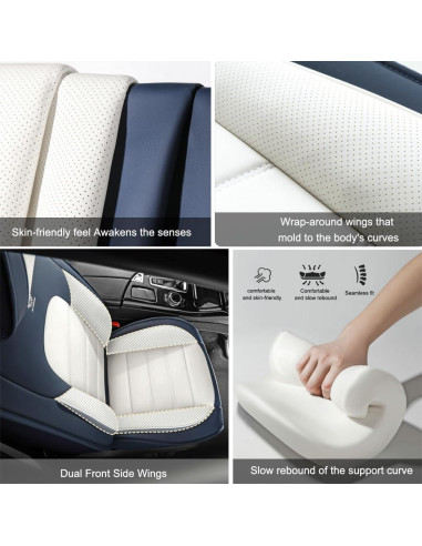 5 Fundas de Asiento Cscevt para Jaguar S-Type 2000-2008 Lujo