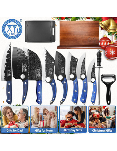 Conjunto de Cuchillos de Cocina XYJ 12 Pcs con Bloque Magnético