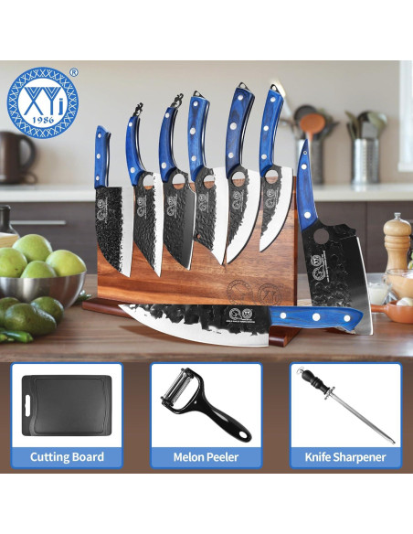 Conjunto de Cuchillos de Cocina XYJ 12 Pcs con Bloque Magnético