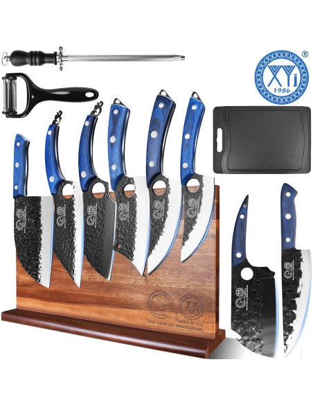 Conjunto de Cuchillos de Cocina XYJ 12 Pcs con Bloque Magnético