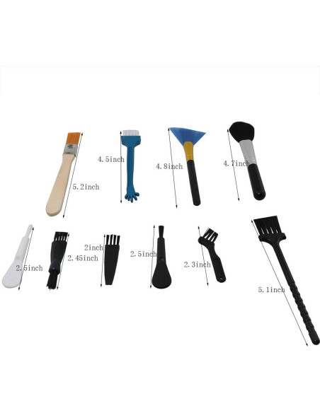 10 Cepillos de Limpieza para Teclado y Electrónicos HSCGIN