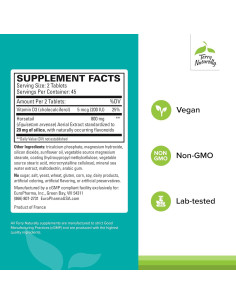 Suplemento Terry Naturally Silica-20 para Cabello y Uñas - 90 Tabletas 2