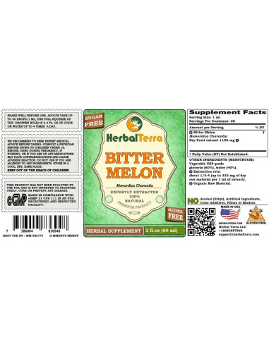 Glicerita de Melón Amargo Herbal Terra 60 ml Sin Alcohol