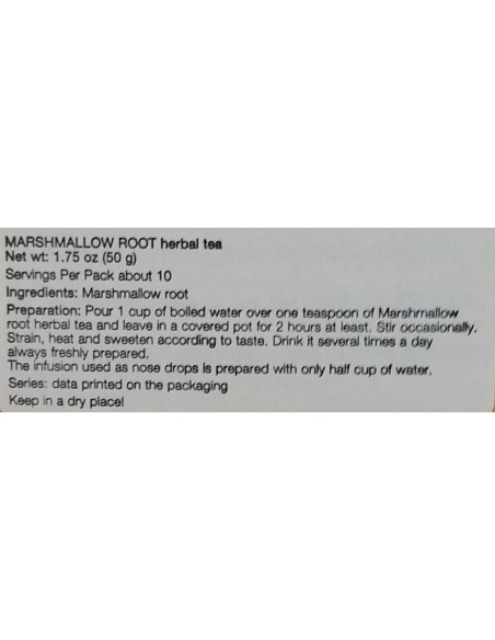 Té de raíz de malvavisco Cedevita 50g Suelto