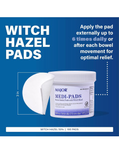 Toallitas Higiénicas Hemorroidales Major - 100 Unidades 2
