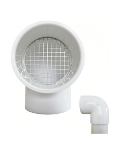 Tapa de Ventilación de PVC 90 Grados para 5.08 cm