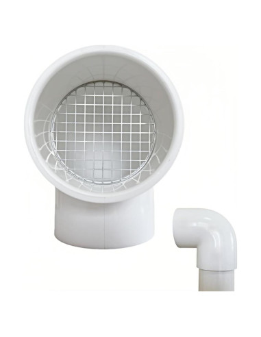 Tapa de Ventilación de PVC 90 Grados para 5.08 cm