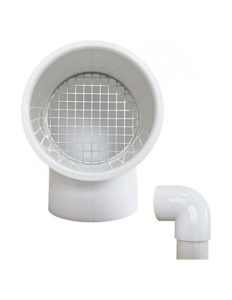 Tapa de Ventilación de PVC 90 Grados para 5.08 cm