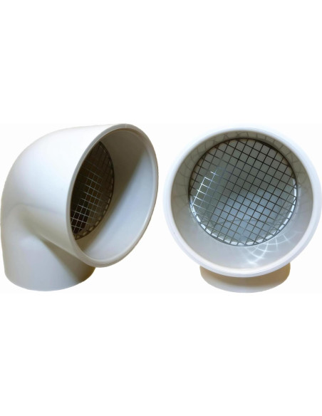 Tapa de Ventilación de PVC 90 Grados para 5.08 cm