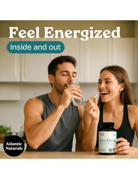 Cápsulas de Musgo Marino Atlantic Naturals 120 Unidades