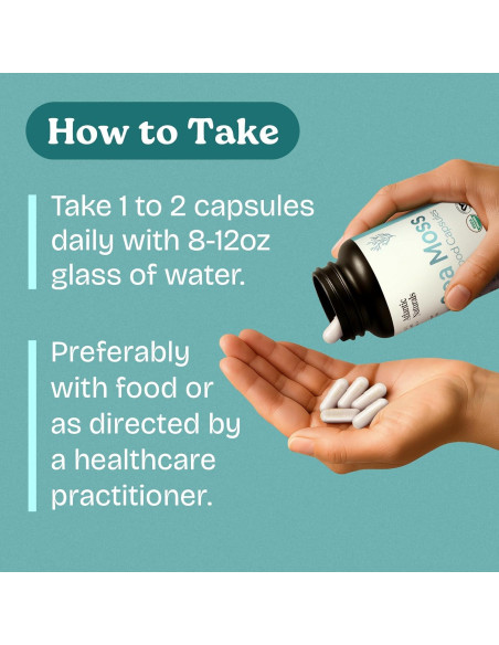 Cápsulas de Musgo Marino Atlantic Naturals 120 Unidades