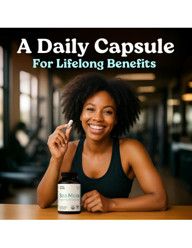 Cápsulas de Musgo Marino Atlantic Naturals 120 Unidades