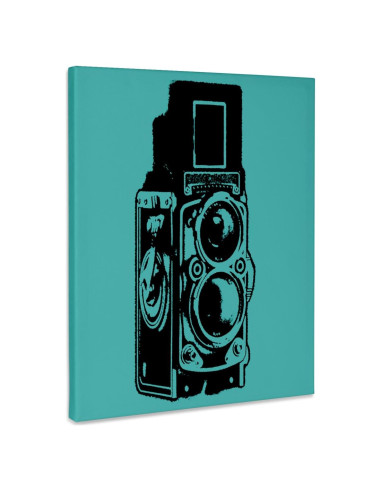 Lienzo 3dRose Cámara Vintage TLR 50.8x40.6 cm Premium