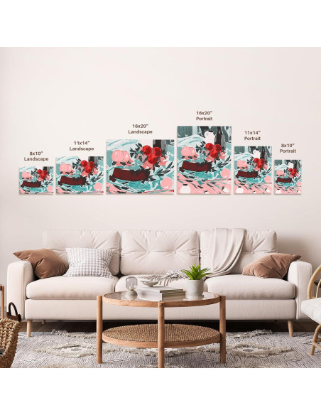 Lienzo 3dRose Cámara Vintage TLR 50.8x40.6 cm Premium