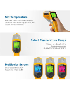Termómetro Infrarrojo Etekcity Lasergrip 1030D -50C a 550C 2
