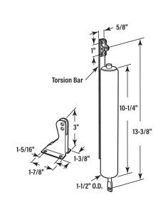 Cierre de Puerta Neumático Pesado Prime-Line K 55008 Negro 2