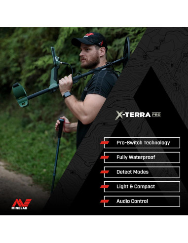 Detector de Metales Minelab X-Terra Pro IP68 1.22 kg