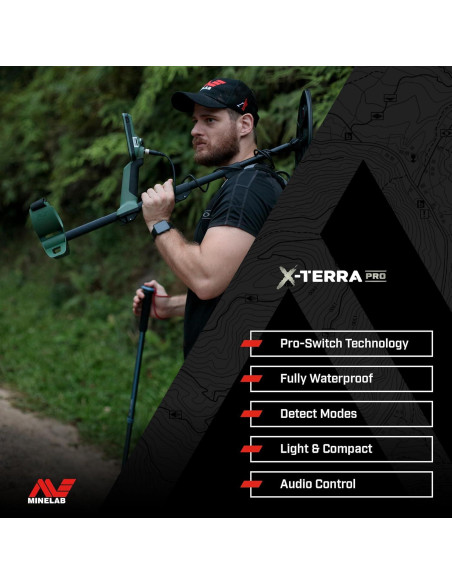 Detector de Metales Minelab X-Terra Pro IP68 1.22 kg