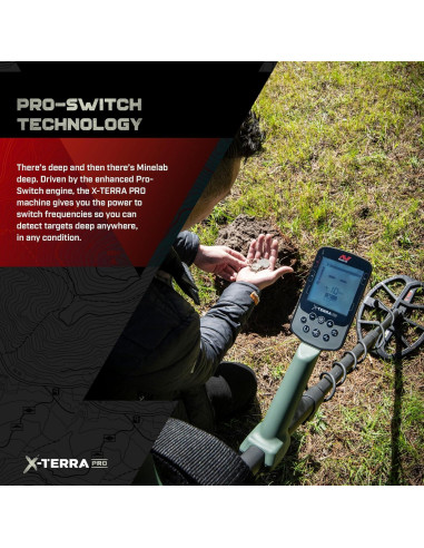 Detector de Metales Minelab X-Terra Pro IP68 1.22 kg