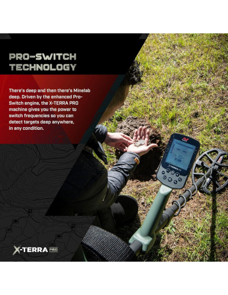 Detector de Metales Minelab X-Terra Pro IP68 1.22 kg