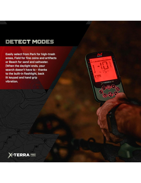 Detector de Metales Minelab X-Terra Pro IP68 1.22 kg
