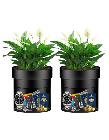 Maceta de Seguridad Oculta Sdstone 2 Pack con Cerradura Llave