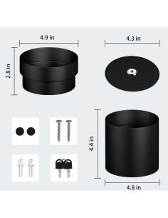 Maceta de Seguridad Oculta Sdstone 2 Pack con Cerradura Llave 2