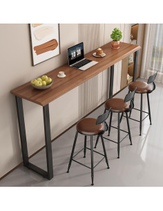 Patas de mesa ajustables WHUANGKAKA 45x101.6 cm negras - Juego de 2 2