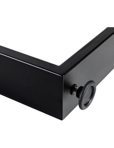 Patas de mesa ajustables WHUANGKAKA 45x101.6 cm negras - Juego de 2