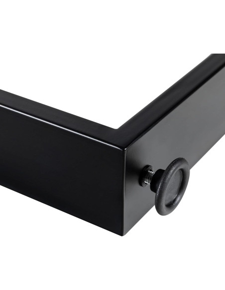 Patas de mesa ajustables WHUANGKAKA 45x101.6 cm negras - Juego de 2