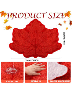 Alfombra de Baño Antideslizante Ceenna Otoño 70x50cm 2