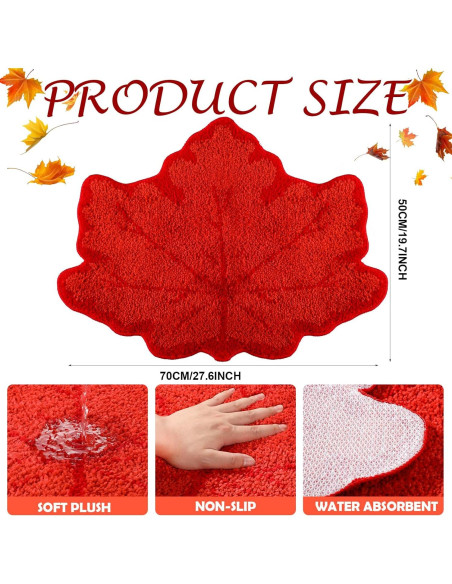 Alfombra de Baño Antideslizante Ceenna Otoño 70x50cm