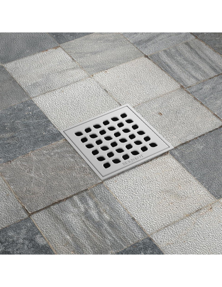 Desagüe Cuadrado 10.16 cm Bernkot Acero Inoxidable 304