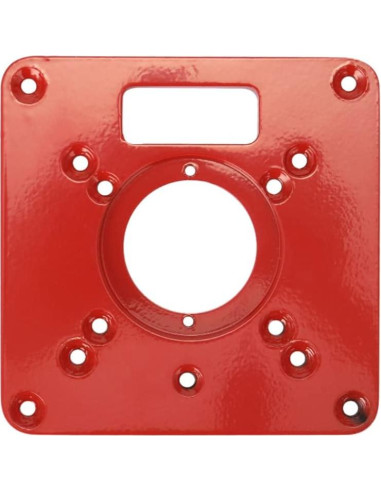 Placa de Inserción para Mesa de Router TopHomer - Aluminio Rojo