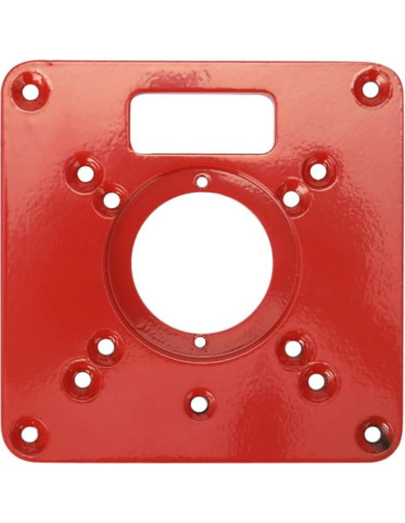 Placa de Inserción para Mesa de Router TopHomer - Aluminio Rojo