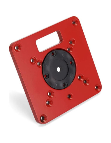 Placa de Inserción para Mesa de Router TopHomer - Aluminio Rojo