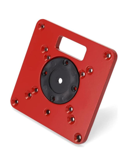 Placa de Inserción para Mesa de Router TopHomer - Aluminio Rojo