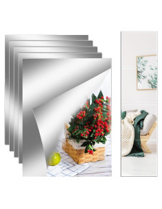 Espejos Acrílicos Autoadhesivos YVPSI 6 Pcs 20x15 cm