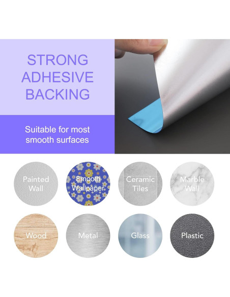 Espejos Acrílicos Autoadhesivos YVPSI 6 Pcs 20x15 cm