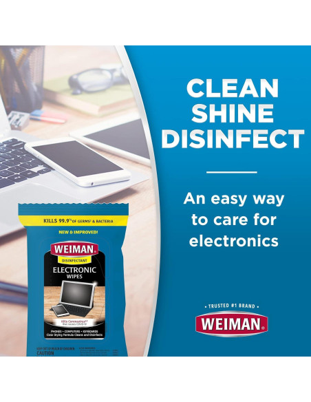 Toallitas Desinfectantes Weiman para Pantallas - Paquete de 2