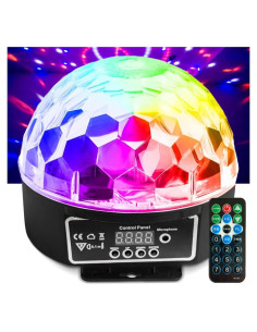 Bola de Disco LED NuLights 5" RGB Control DMX y Sonido